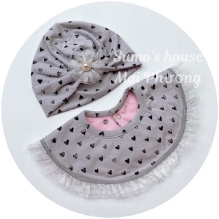 Set Mũ turban yếm