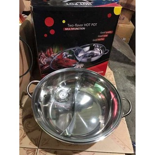 Nồi lẩu Inox 2 ngăn Size 32