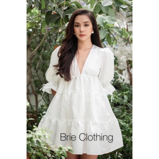 Đầm babydoll BRIE CLOTHING xoè tầng - D220