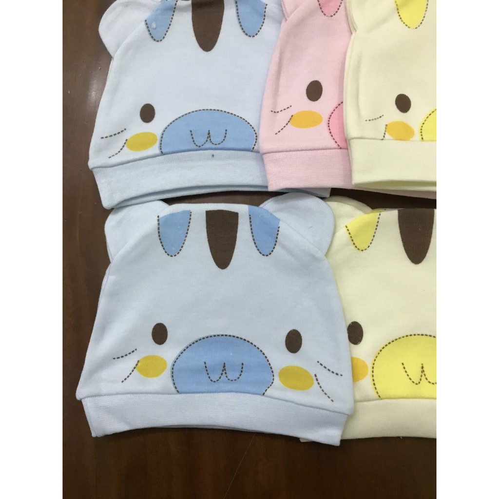 MŨ SƠ SINH ⚡️FREESHIP⚡️ Mũ Cotton Sơ Sinh Cho Bé Hàng Cao Cấp