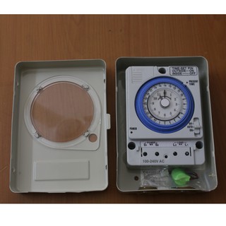 Công tắc hẹn giờ (Timer) 24h TB35B (Có hộp bảo vệ)