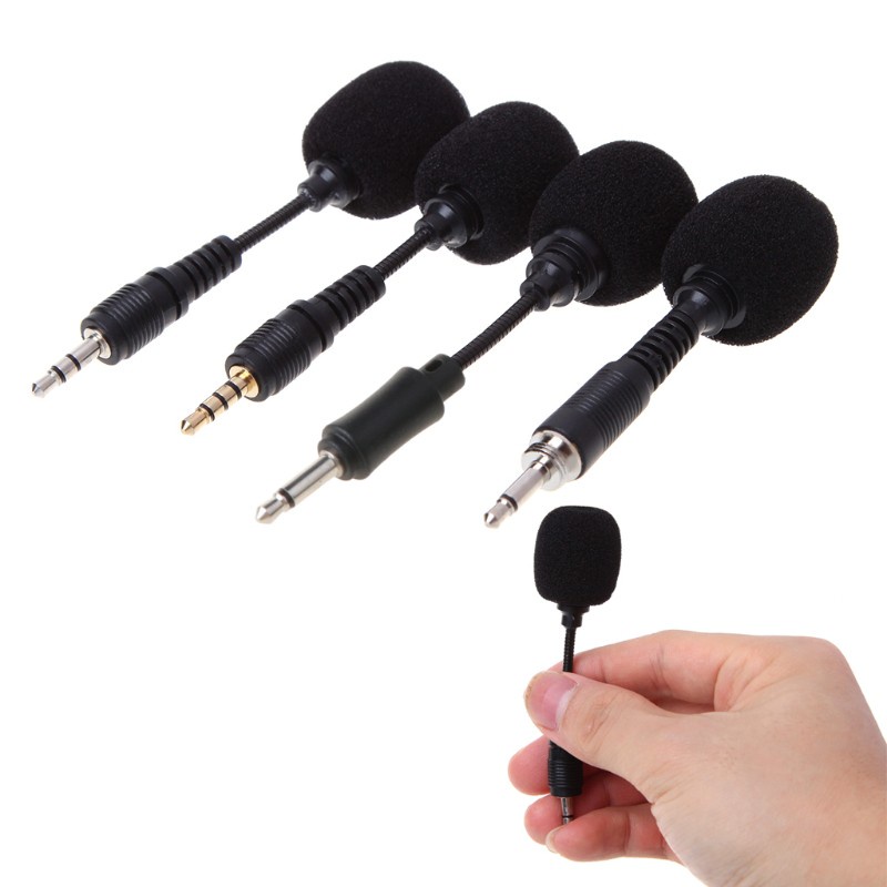 CRE  Mobile phone Mini 3.5mm Interface Flexible Microphone Stereo For iPhone Android