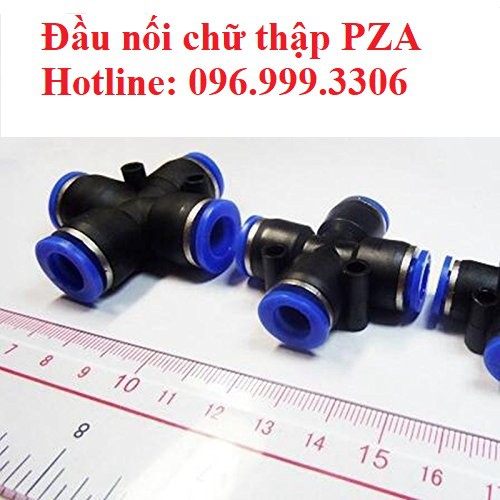 Đầu nối chữ thập, cộng PZA khí nén, phun sương chịu được áp lực cao đầy đủ kích cỡ giá sỉ