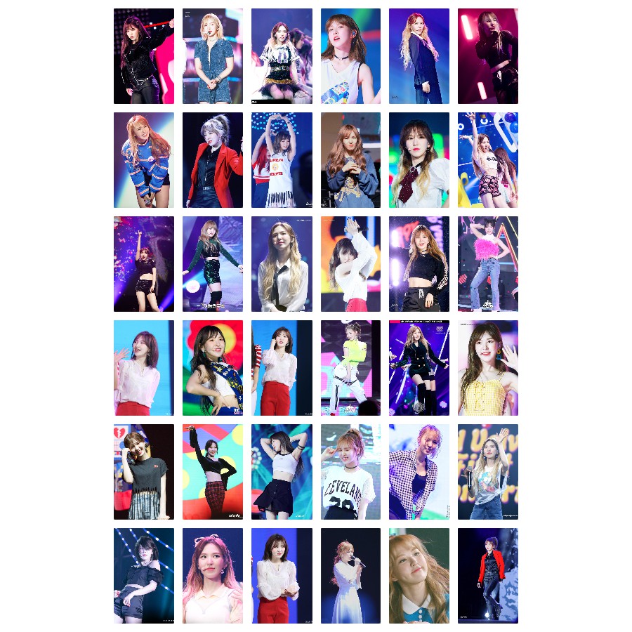 Lomo card 108 ảnh thành viên Red Velvet - Wendy on stage (có lẻ 3 set)