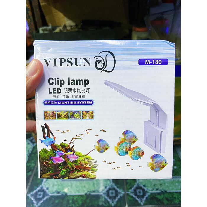 ĐÈN LED KẸP HỒ CÁ VIPSUN M180 HỒ 15 ĐẾN 25CM