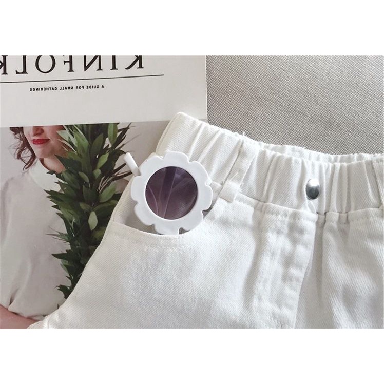 [Babycat] Hàng Có Sẵn Quần Short Jean Màu Trơn Phong Cách Hàn Quốc Nhật Bản Mới Mùa Hè Cho Bé Gái