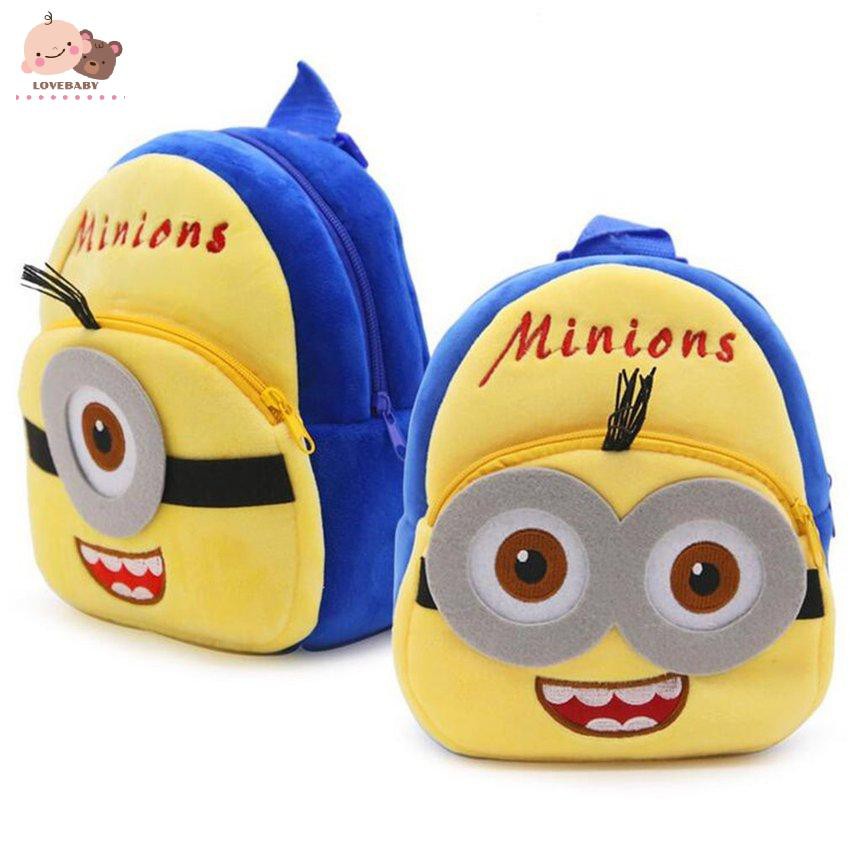 Ba lô học sinh tạo hình minion dễ thương cho bé