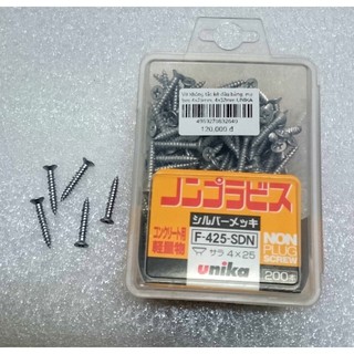 [DIY] Vít Không Tắc Kê Unika Đầu Bằng - Tường/Bê Tông - F-245-SDN