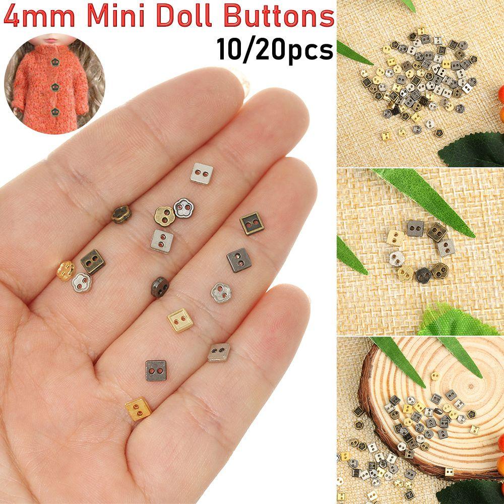 Set 10 / 20 Nút Cài Quần Áo Hình Vuông / Hoa Mini DIY
