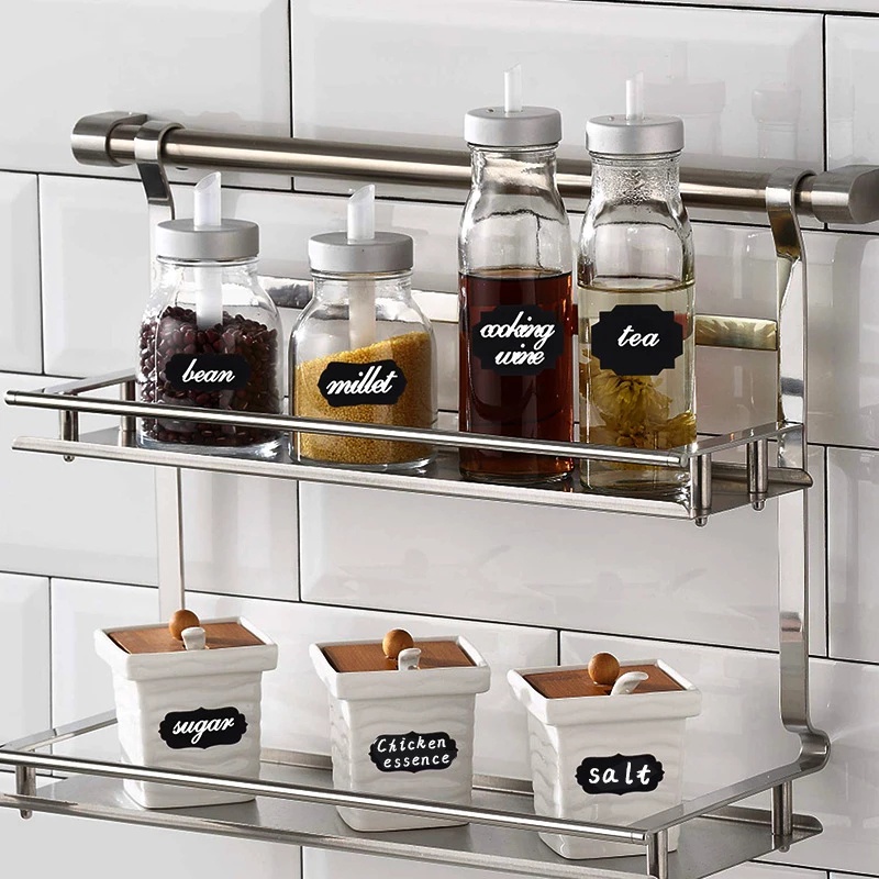 1 Tấm Nhãn Dán Lọ Thủy Tinh Dạng Bảng Đen Sắp Xếp Gọn Gàng Cho Nhà Bếp DIY