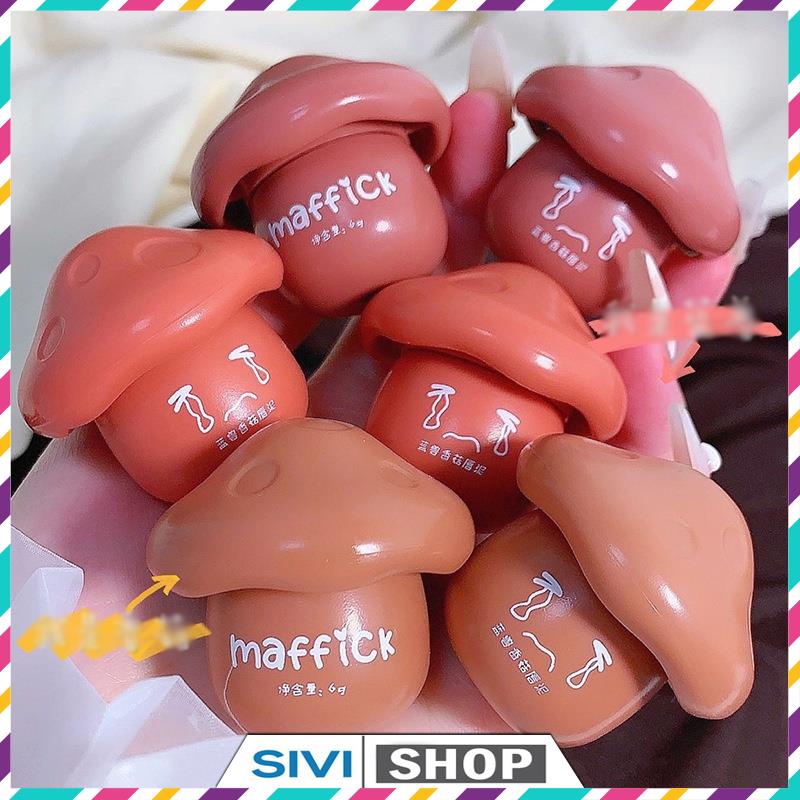 Son môi bùn nhung mịn vỏ hình nấm Maffick Mushroom Lip Paste