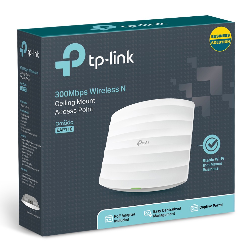 Access Point gắn trần Wi-Fi chuẩn N tốc độ 300Mbps EAP110 | WebRaoVat - webraovat.net.vn