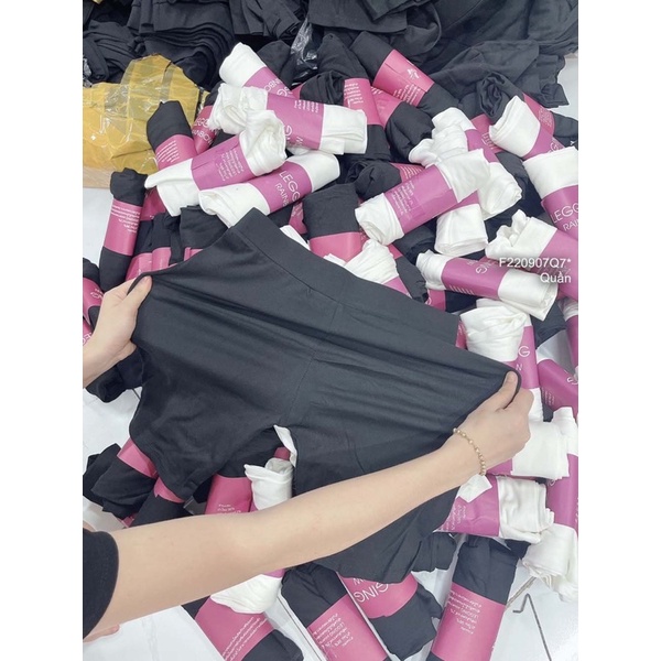 Quần legging cuộn tím
