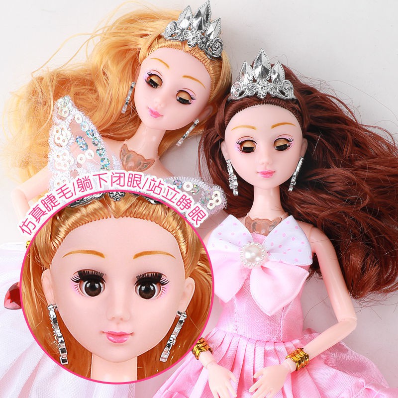 Bộ đồ chơi búp bê Barbie trang điểm cô gái công chúa trong mơ biệt thự hóa hộp quà ngoại cỡ mô phỏng