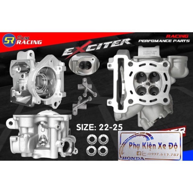 Đầu bò ex 135 150  19-22 20-23 22-25 24-27 Full bộ xupap xin bao Làm sẳn về lắp là lụm