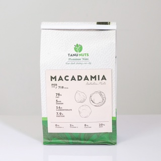 Hạt macca TANU NUTS túi kraft trắng (bản quà biếu sang trọng)