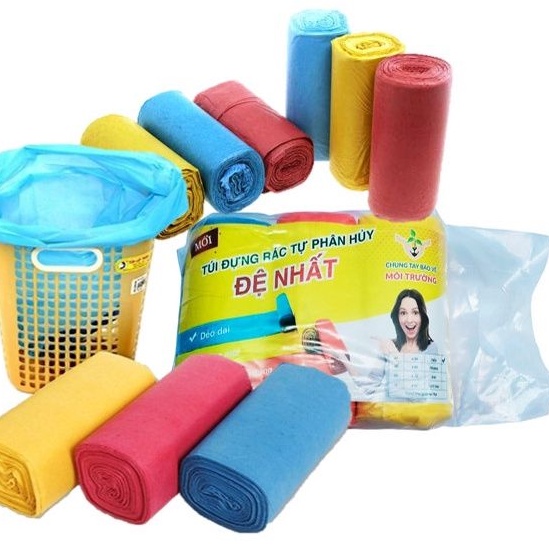 Túi Đựng Rác Màu 1kg Tự Hủy