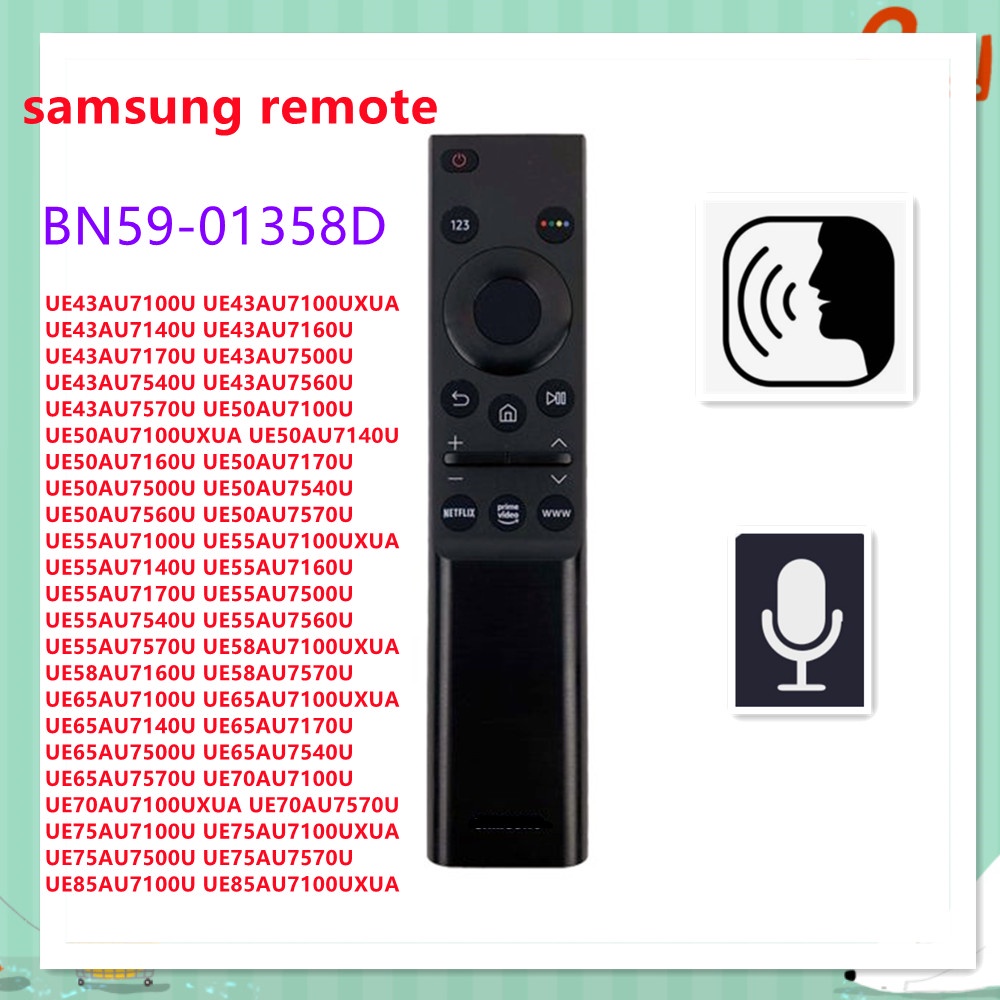 Điều Khiển Từ Xa Mới Cho Tv Samsung BN59-01358D 2021 UE43AU7100U UE43AU7100UXUA UE43AU7140U UE43AU71