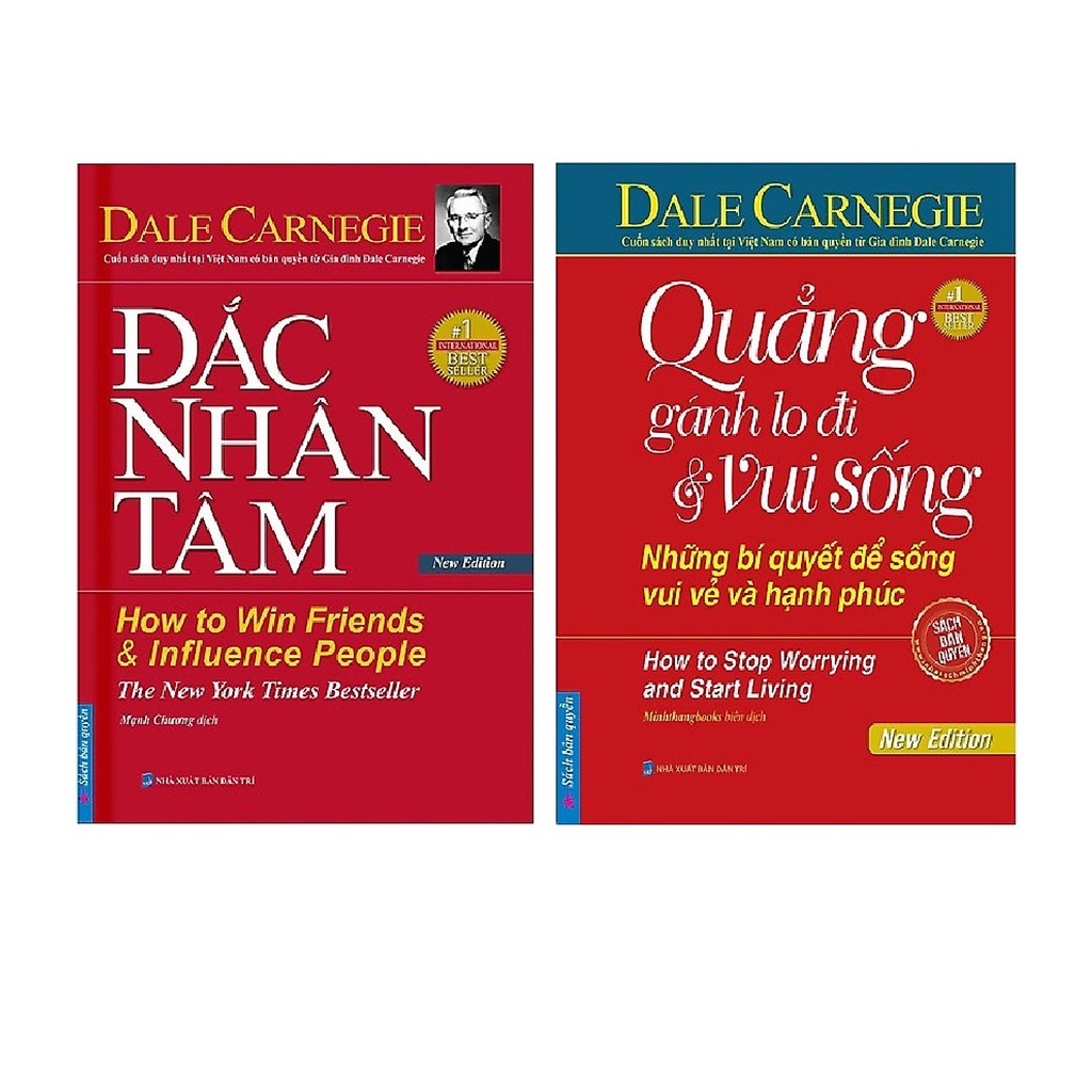 Sách Combo Đắc Nhân Tâm (Bìa Cứng) + Quẳng Gánh Lo Đi Và Vui Sống - Những Bí Quyết Để Sống Vui Vẻ Và Hạnh Phúc (Bìa Cứng