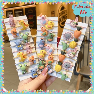 Set 10 dây buộc tóc cho bé gái nhiều hình dễ thương phong cách Hàn Quốc Tiệm Của Nhi