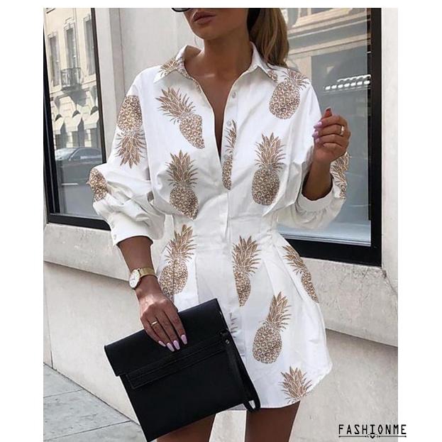 Đầm sơ mi cổ tim dài tay phong cách trẻ trung thanh lịch dành cho nữ | BigBuy360 - bigbuy360.vn