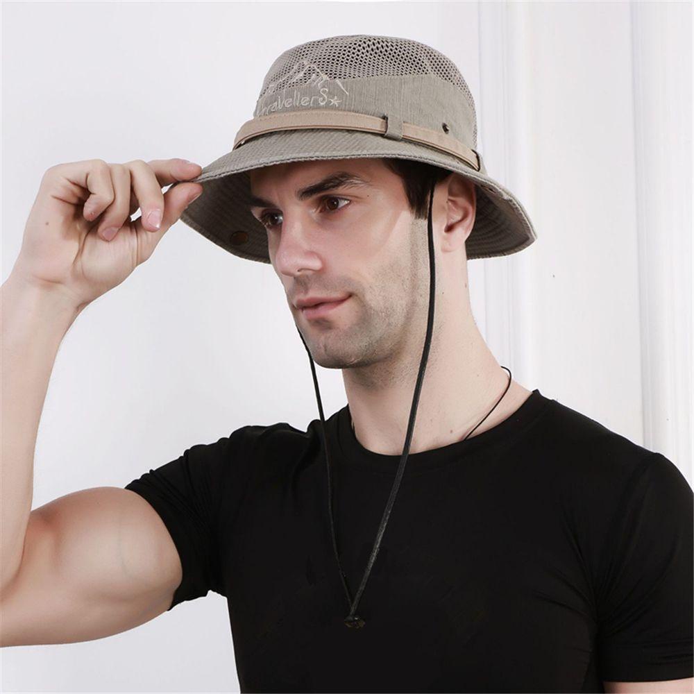 Mũ Câu Cá Chống Nắng Tia UV Có Dây Đeo Điều Chỉnh Được