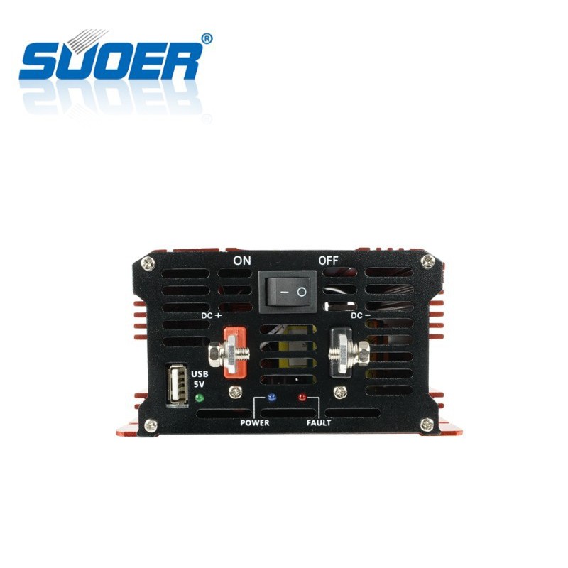 Bộ đổi điện từ 12v lên 220v sin chuẩn Suoer FPC-500AL, công suất cực đại 1000VA, công suất duy trì 500W