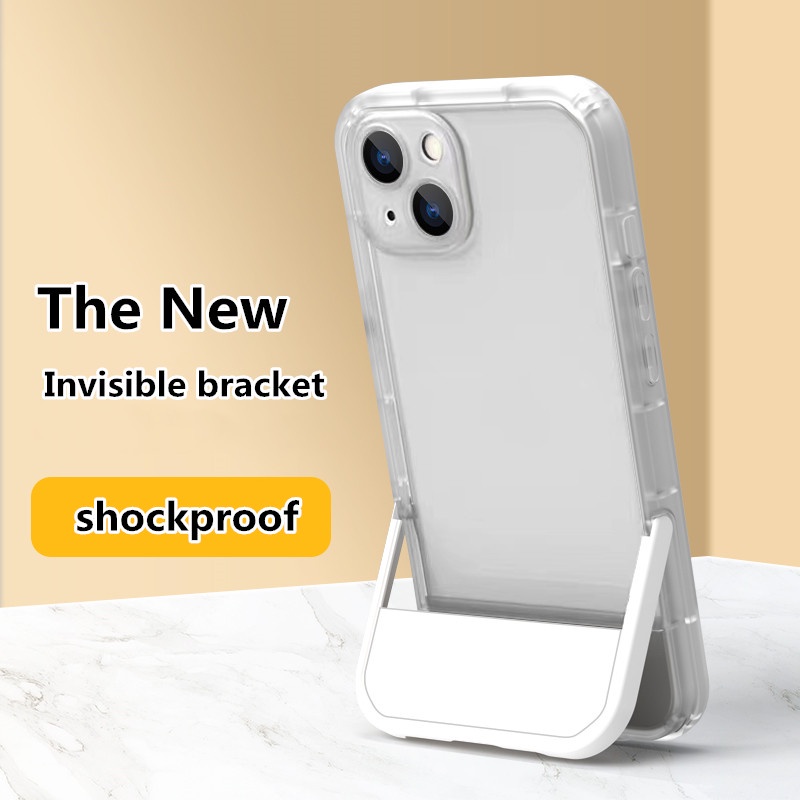 (Có chân đế) Vỏ điện thoại trong suốt cho iPhone 11 pro max 13 12 x xs max xr 7plus 8plus Full Camera Bảo vệ ống kính chống va đập Vỏ mềm silicon