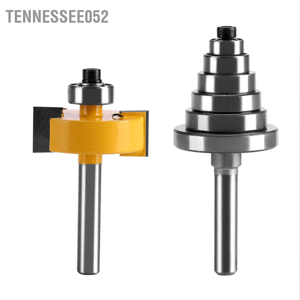 Tennessee052 1/2 &quot;H - 1/4&quot; Shank Bộ định tuyến Rabbet Bit với 7 vòng bi được đặt cho Ván ép ván dăm gỗ rắn