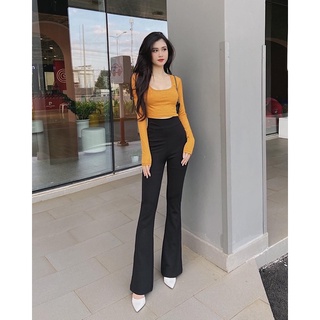 Áo croptop cổ vuông td