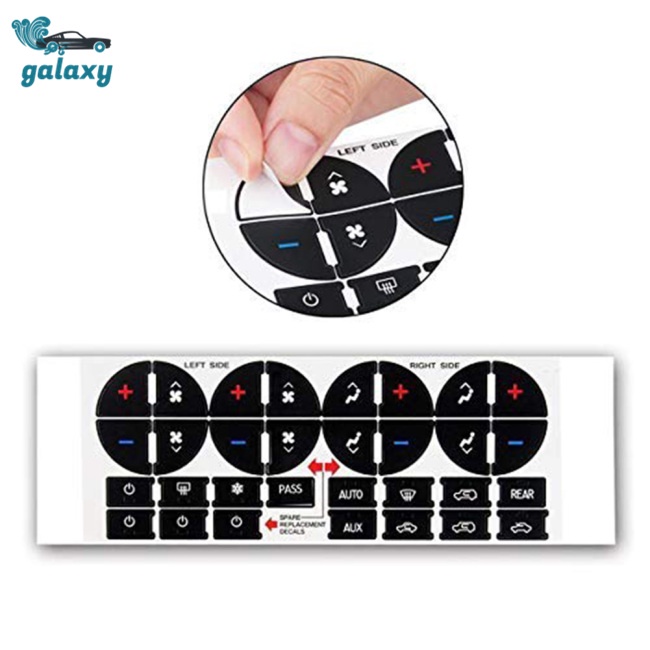 2 miếng dán nút điều khiển AC Dash cho xe hơi