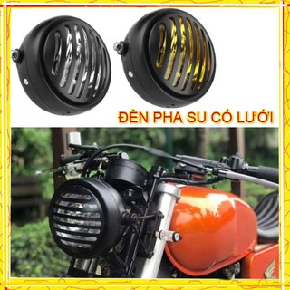 GÁO ĐÈN TRÒN 💎 Đèn pha độ có lưới thép bảo vệ đèn, chuyên độ xe cafe racer, classic, vintage