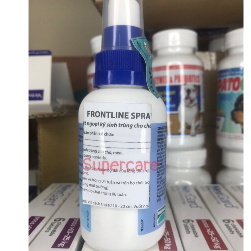 FRONTLINE SPRAY 100ml - Xịt Ve Bọ Chét Chó Mèo