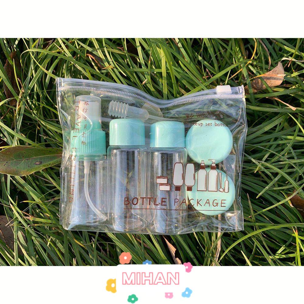 Bộ 7 Lọ Đựng Mỹ Phẩm Đi Du Lịch Không Độc Hại Bằng PVC