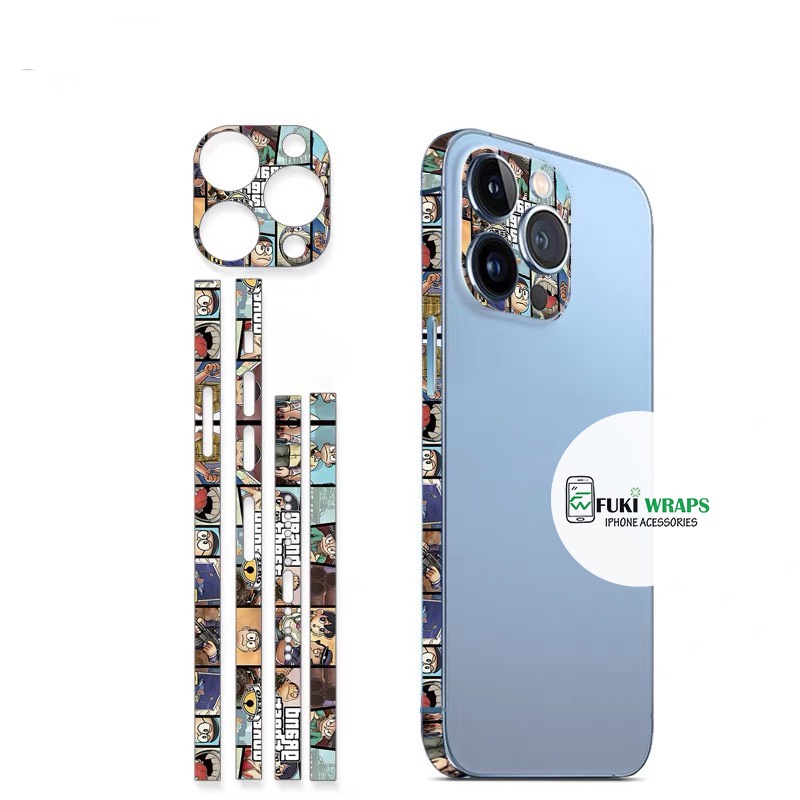 Combo 2 Tấm Dán Viền , Camera Họa Tiết Dành cho iP12prm , ip12 , 12Pro , 12mini - FukiShop