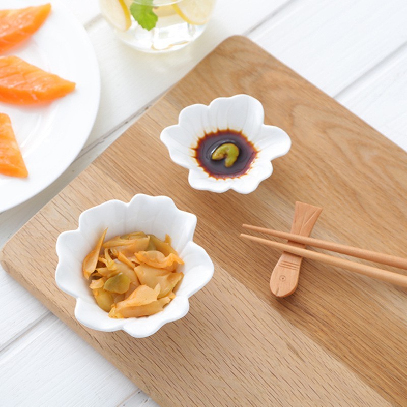 Bát ăn dặm hoa mai trắng