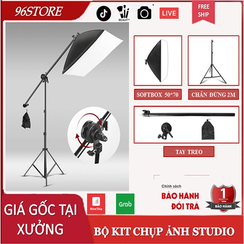 Bộ Kit Treo Đèn Chùm Softbox Chụp Sản Phẩm, Chụp Mẫu, Studio, Livestream Chuyên Nghiệp