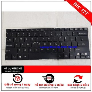 Bàn phím laptop sony svf14 svf142 svf143 màu đen - trắng