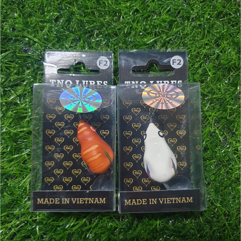 Mồi câu lure nhái hơi TNQ F1 và F2 - TNQ LUES - Toán Nhà Quê , MỒI NỔI LỬNG CÂU CÁ LƯỠI TITAN