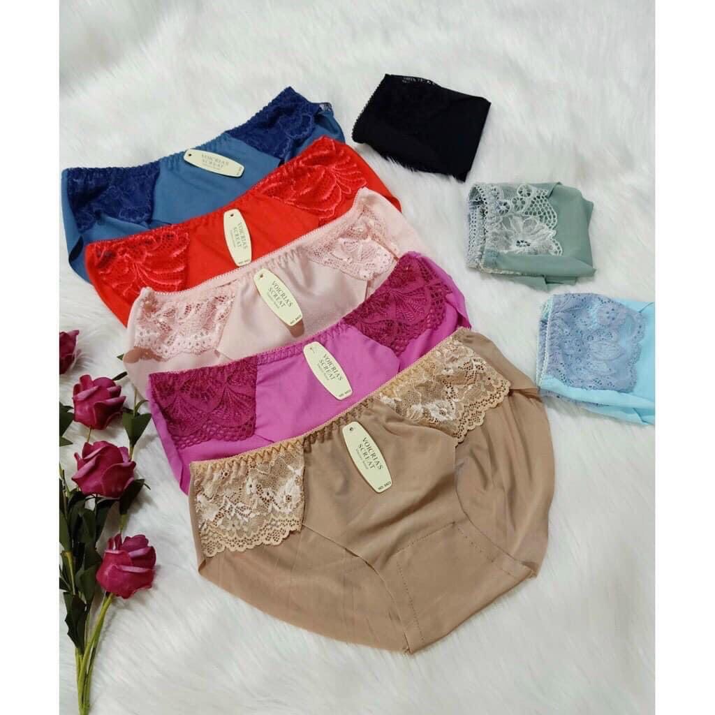 Quần chíp nữ su phối ren kháng khuẩn chống viêm nhiễm