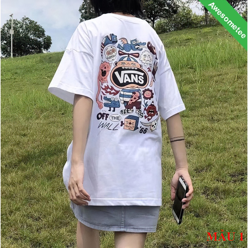 Áo thun tay lỡ Unisex Awesometee, áo phông form rộng ATL Anime FUTURE BST4