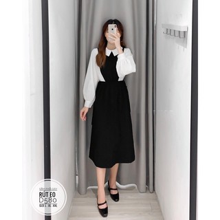 Bigsize Đầm phối dây rút eo D580