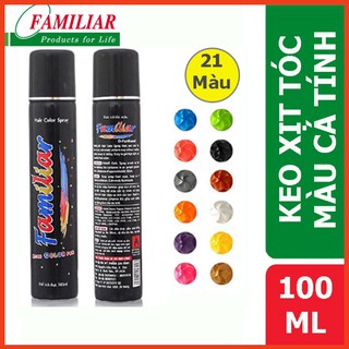 Familiar -  Keo xịt tóc màu tạm thời Familiar 21 màu cá tính 100ml  - Store Hàng Việt Mỹ Phẩm Gia Đình
