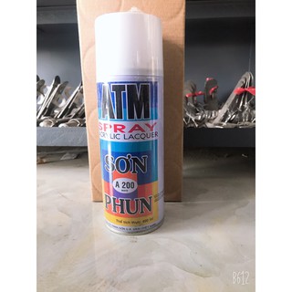 Sơn Xịt ATM SPRAY A200 Màu Trắng Dùng Trên Mọi Vật Liệu