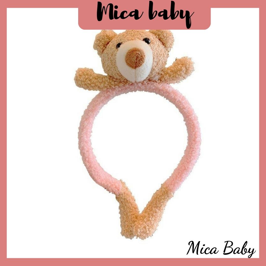 Bờm băng đô cài tóc kiểu dáng thỏ bông, gấu bông dễ thương cho bé Mica baby KT11