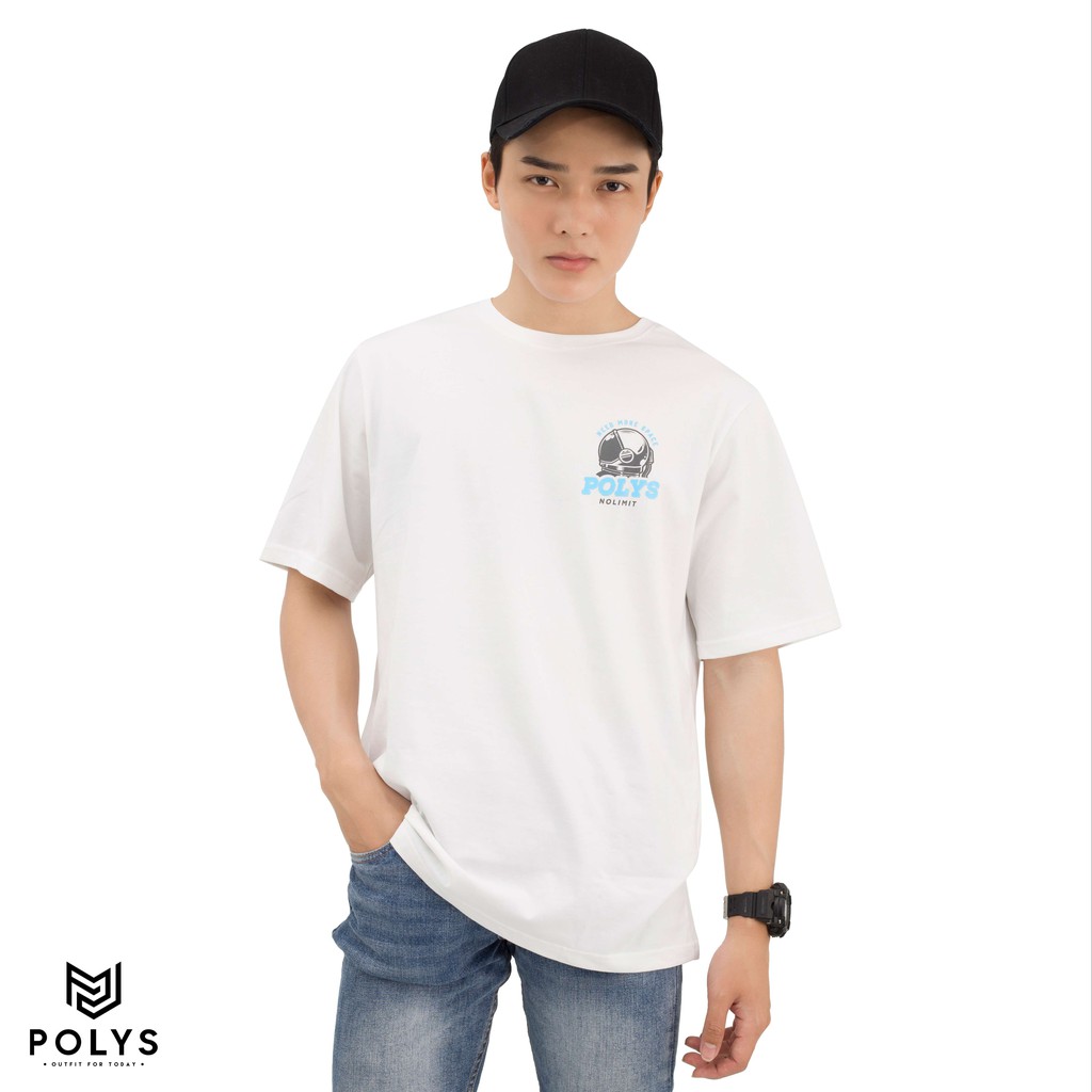 Áo Thun Tay Ngắn In Hình UNIVERSE  - POLYS | Thun Cotton, Dày Dặn, Thoáng Mát, Thấm Hút, Không Phai Màu Bong Tróc