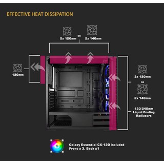 [Rẻ nhất Shopee] Vỏ case XIGMATEK VENOM (chưa kèm fan)