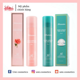 Xịt Chống Nắng Nâng Tone Da JM Solution Luminous Sun Spray 180ml