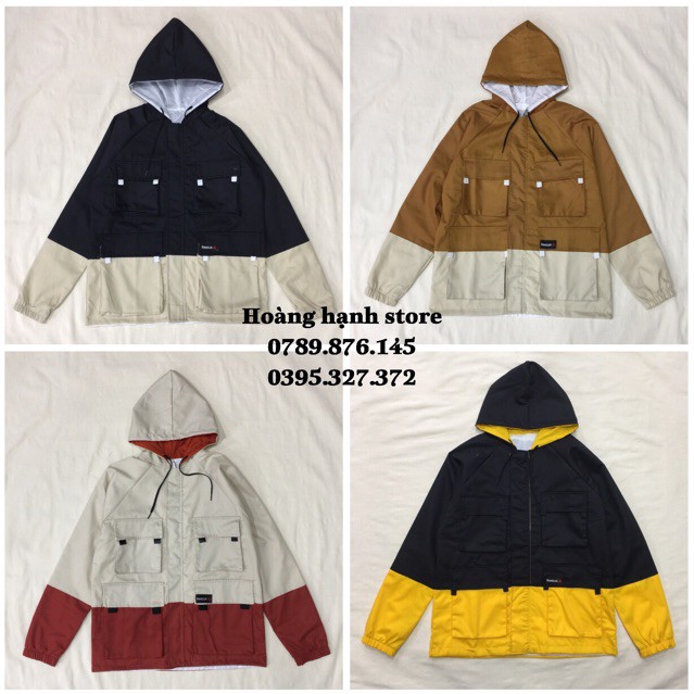 Áo khoác kaki phối 2 màu túi | BigBuy360 - bigbuy360.vn