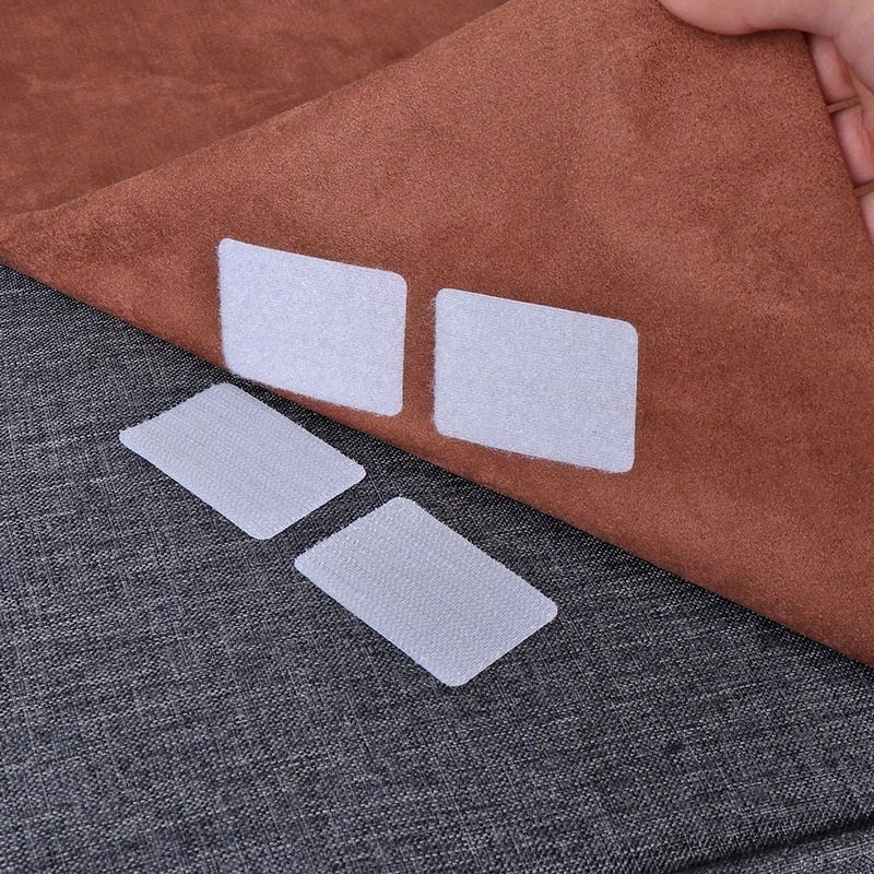 Set 5 Cặp Miếng Dán Cố Định Thảm Lót Ghế Sofa Hai Mặt Tự Dính Mạnh Chống Trượt Chống Mòn Có Thể Giặt Sạch